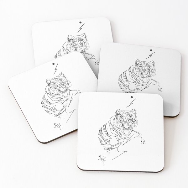 Item preview, Minimalist Tiger | Hand Drawn | Tiger Print designed and sold by OneLineArt.