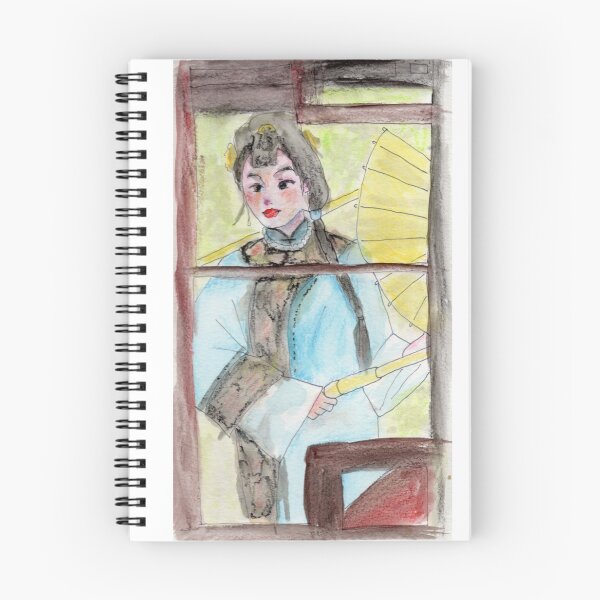 Item preview, Chinese Lady In Hanfu Watercolor designed and sold by Junpeiberry.