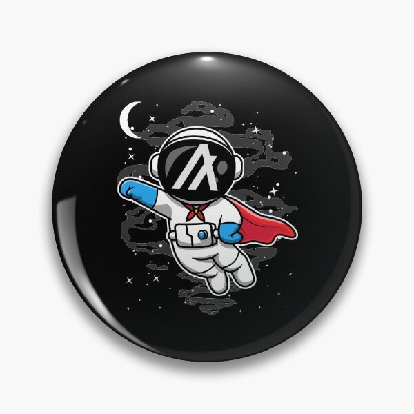 Artikelvorschau, Astronaut Super Hero Algorand ALGO Coin To The Moon Crypto Token Cryptocurrency Blockchain Wallet HODL entworfen und verkauft von AdamRoberts90.