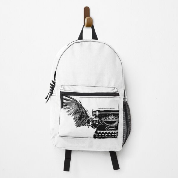 Item preview, Vintage Style B&W Winged Corona Typewriter designed and sold by octotypewriter.