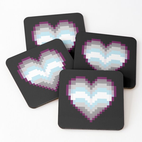 Item preview, Demiboy Flag Pixel Heart designed and sold by squidego.