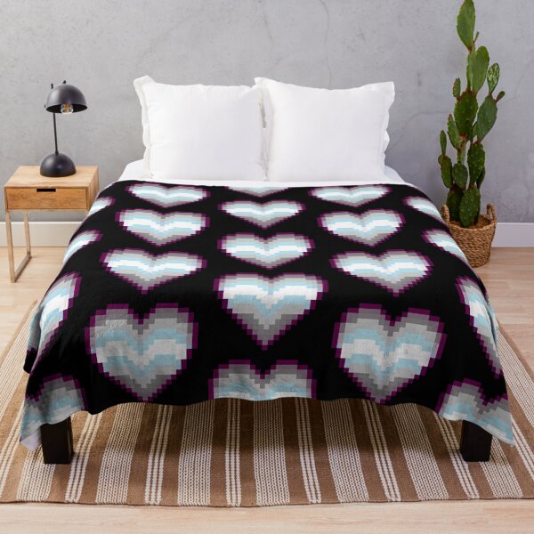 Item preview, Demiboy Flag Pixel Heart designed and sold by squidego.