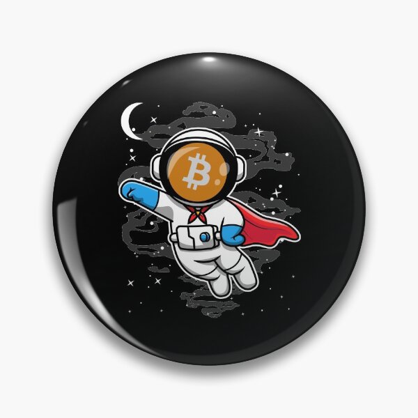 Item preview, Astronaut Super Hero BitCoin BTC Coin To The Moon Crypto Token Cryptocurrency Blockchain Wallet HODL designed and sold by AdamRoberts90.