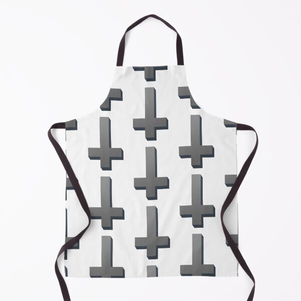 Item preview, Colorful Inverted Cross Pastel Goth Upside Down Cross Gradient Grey designed and sold by AlasAHintStudio.