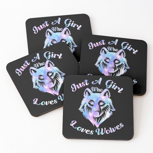 Item preview, Just a Girl Who Loves Wolves Themed Galaxy Space Wolf Lover designed and sold by ScottSlade.