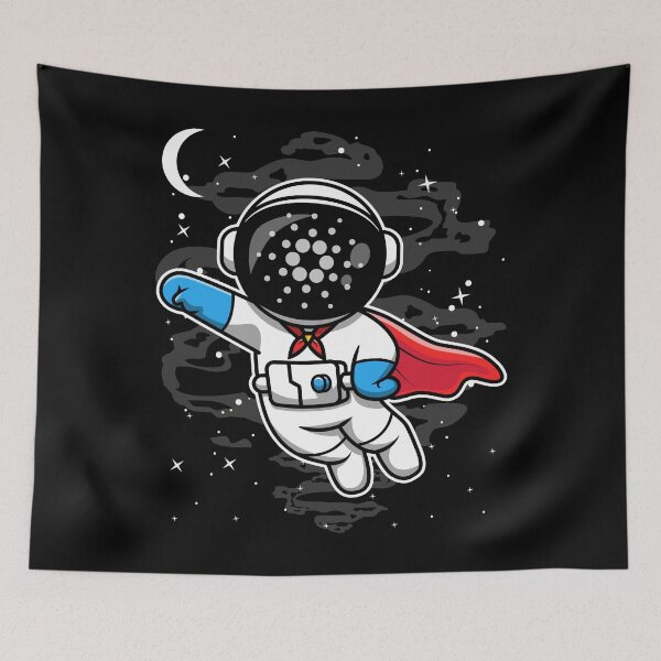 Item preview, Astronaut Super Hero Cardano ADA Coin To The Moon Crypto Token Cryptocurrency Blockchain Wallet HODL designed and sold by AdamRoberts90.