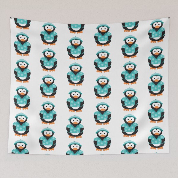 Item preview, Cute fashion hawaian penguin designed and sold by flamendes.