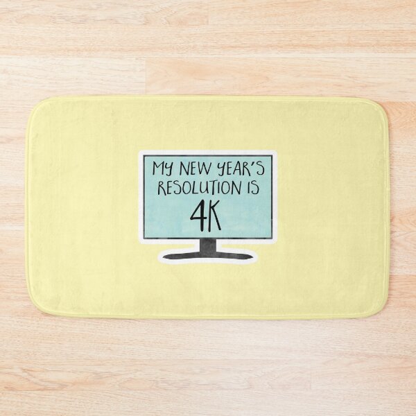 Item preview, My New Year's Resolution is 4K - funny, joke, pun, gift designed and sold by hitechmom.