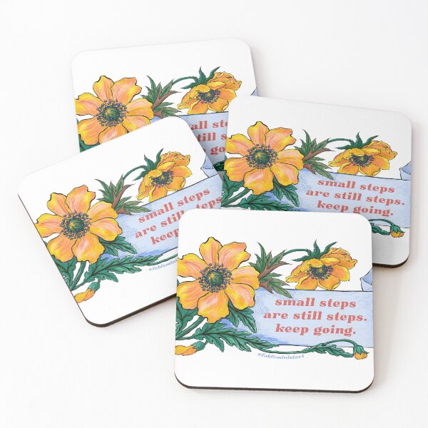 Item preview, small steps are still steps. keep going. designed and sold by fabfeminist.