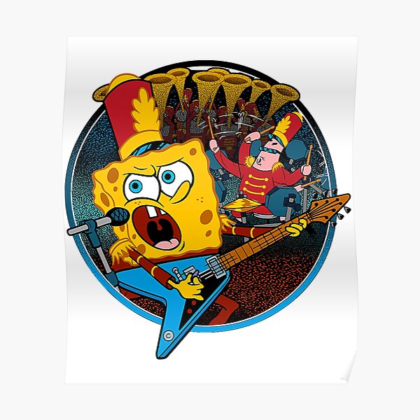 Póster «Gráfico de banda de Bob Esponja» de JosueZuniga Redbubble