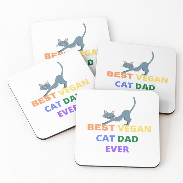 Item preview, Best Vegan Cat Dad Ever designed and sold by hanyj732.