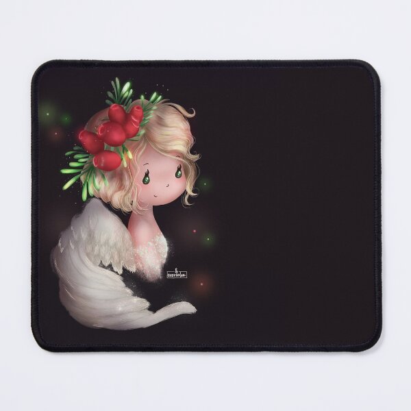 Item preview, Christmas Angels with Winter Plants series - 01 YEW designed and sold by cisviolin.