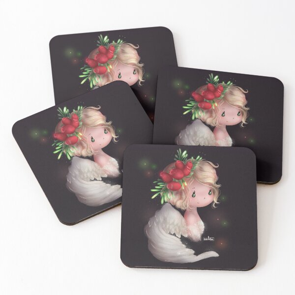 Item preview, Christmas Angels with Winter Plants series - 01 YEW designed and sold by cisviolin.