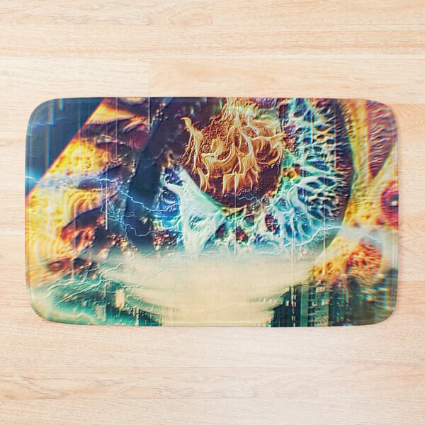 Item preview, Single eye on fire over the city  designed and sold by SoWavyByrd1.
