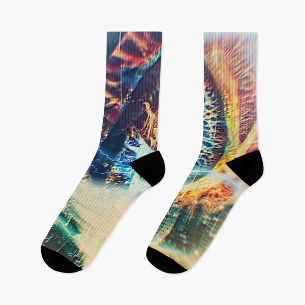 Item preview, Single eye on fire over the city  designed and sold by SoWavyByrd1.