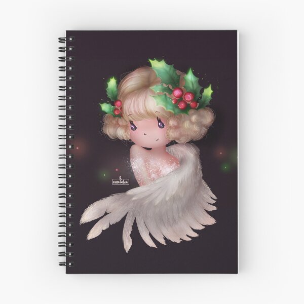 Item preview, Christmas Angels with Winter Plants series - 02 HOLLY BERRY designed and sold by cisviolin.