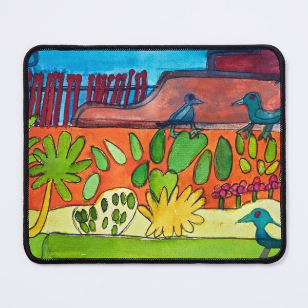 Item preview, Mexican Garden Courtyard Zionart Zion Levy Stewart Artist designed and sold by Zion Levy Stewart.