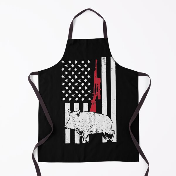 Item preview, American Flag Rifle Hog Boar Pig Gun Hunting USA Hunter Gift designed and sold by ScottSlade.