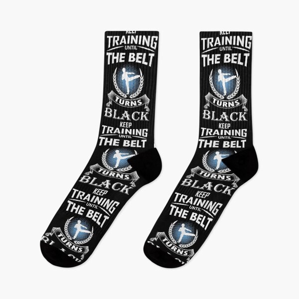 Item preview, Keep Training Until the Belt Turns Black Karate Gift Martial Arts designed and sold by TastefulTees.