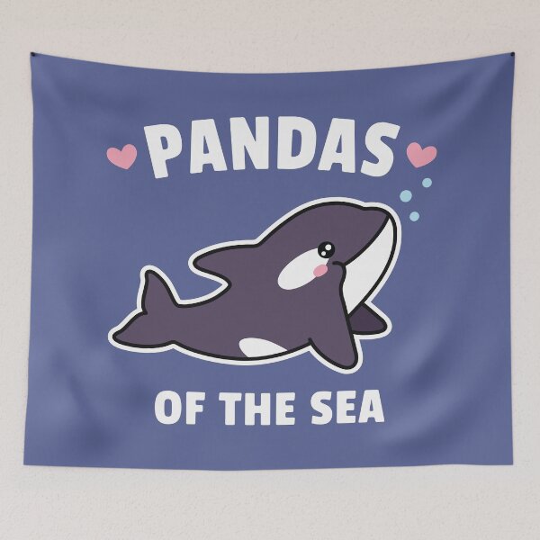 Item preview, Cute Orca Pandas Of The Sea Funny designed and sold by rustydoodle.