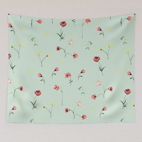 Item preview, Summer Floral Botanical Watercolor Garden Flowers designed and sold by MakiPrints.