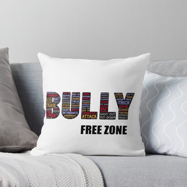 Item preview, Bully Free Zone In Black Text designed and sold by Doodlehub.