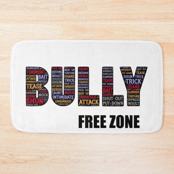 Item preview, Bully Free Zone In Black Text designed and sold by Doodlehub.