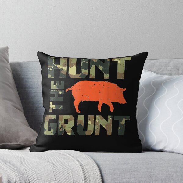 Item preview, Camo Hunt The Grunt Hog Vintage Wild Boar Hunting Hunt Dad designed and sold by ScottSlade.