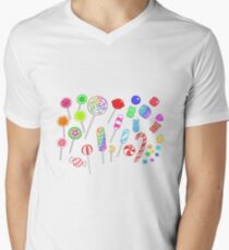 Colorful Candy Men's V-Neck T-Shirt