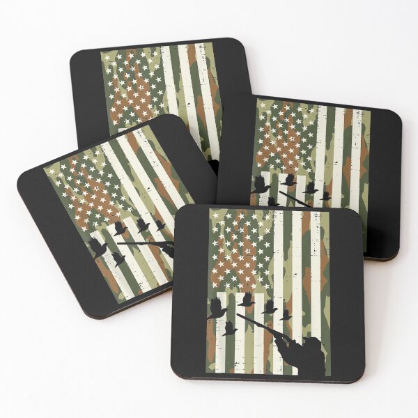 Item preview, Camo US Flag Quail Pheasant Hunting Upland Hunt Patriotic designed and sold by ScottSlade.