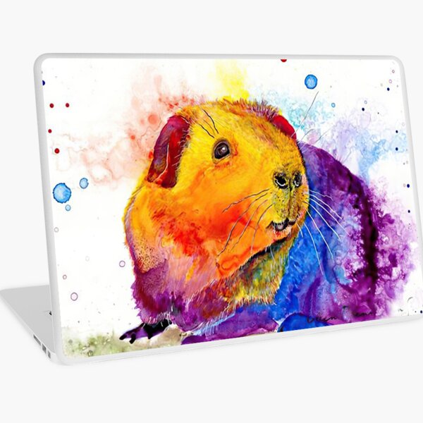 Aperçu de l'œuvre Cochon d'Inde aquarelle coloré créée et vendue par MignonBeauty.