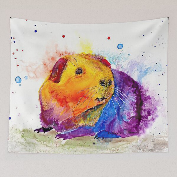 Item preview, Colorful Watercolor Guinea Pig designed and sold by MignonBeauty.