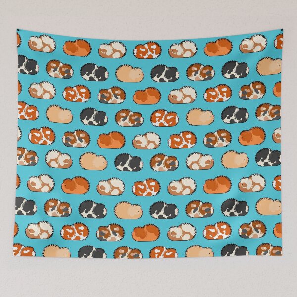 Item preview, Guinea Pigs On Blue designed and sold by MignonBeauty.