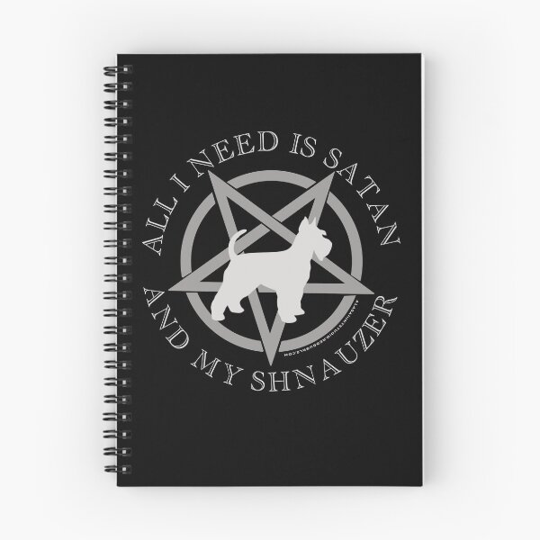 Item preview, All I Need is Satan and My Shnauzer Hell Hound designed and sold by AlasAHintStudio.
