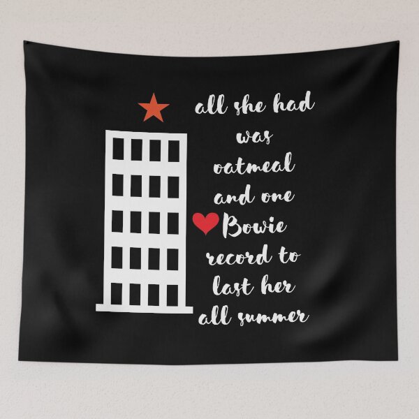 Item preview, All she had was oatmeal and one Bowie record to last her all summer. designed and sold by Peter Stawicki.