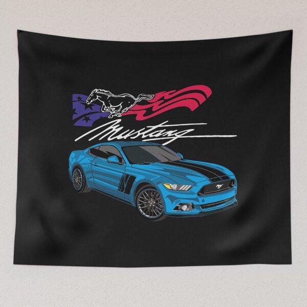 Item preview, Ford Mustang Muscle Car Blue  designed and sold by viralstudio.