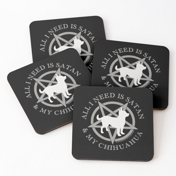 Item preview, All I Need is Satan and My Chihuahua Hell Hound designed and sold by AlasAHintStudio.