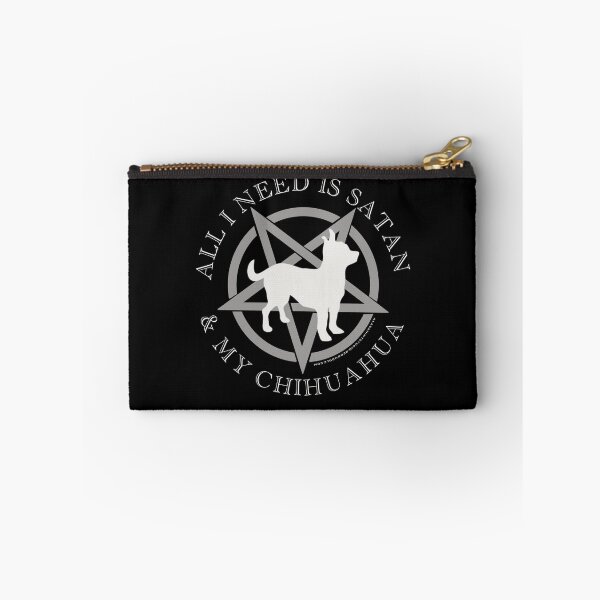 Item preview, All I Need is Satan and My Chihuahua Hell Hound designed and sold by AlasAHintStudio.