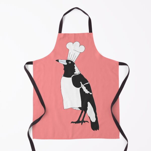 Item preview, Magpie Chef on Pastel Pink designed and sold by Digitaldingo.
