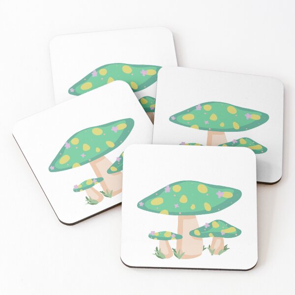 Item preview, Cute Fantasy Mushroom - Green designed and sold by Softcoffeedays.