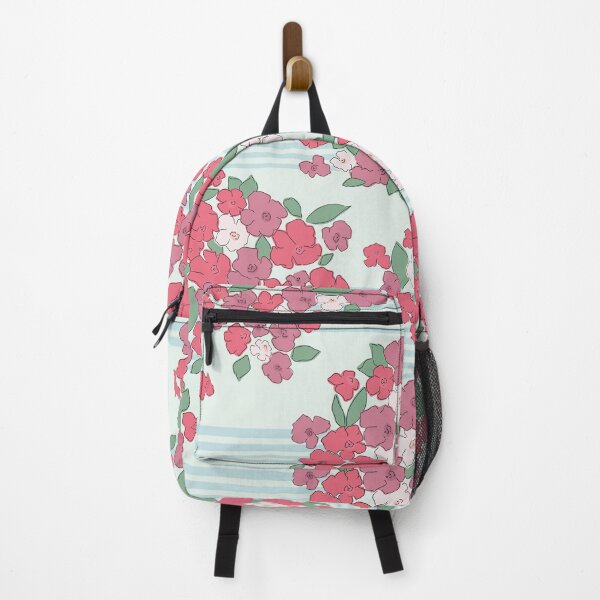 Item preview, Spring Sunrise Floral Striped Pattern designed and sold by pear-la.