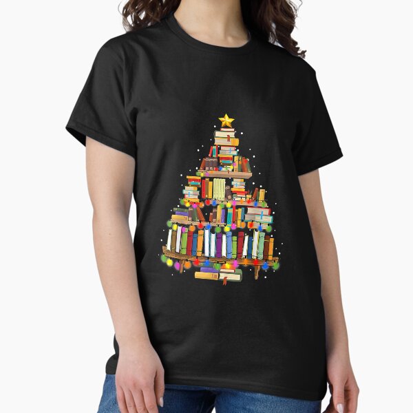 Item preview, Christmas Library Tree Librarian Book designed and sold by ChipwArt.