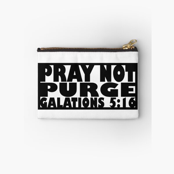 Item preview, Pray Not Purge (black letters) designed and sold by matamuaart.