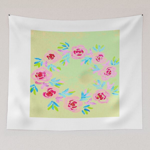 Item preview, Wreath of roses in watercolor designed and sold by estilolukino.