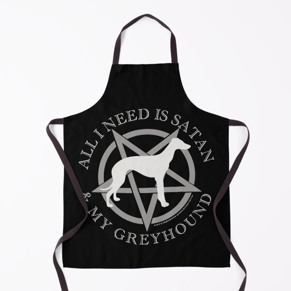 Item preview, All I Need is Satan and My Greyhound Hell Hound designed and sold by AlasAHintStudio.