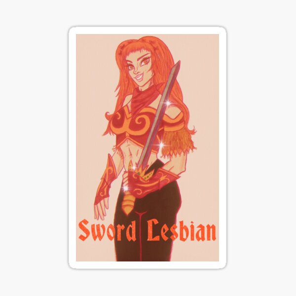 Sword Lesbian Sticker