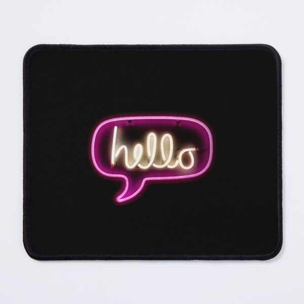Item preview, hello thought bubble in yellow and pink neon designed and sold by timg58.