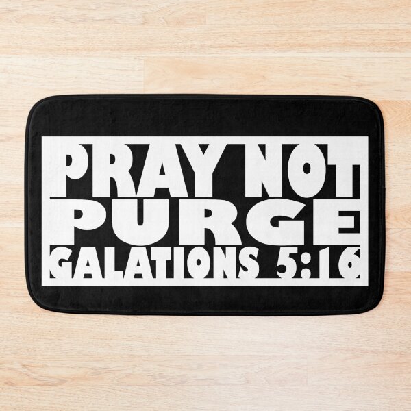 Item preview, Pray Not Purge (white letters) designed and sold by matamuaart.