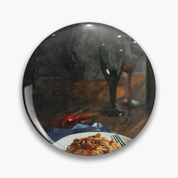 Item preview, Pasta and wine. Digital watercolor painting designed and sold by Vivid Studio.
