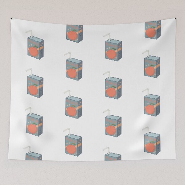 Item preview, Pixel Peach Juice Box Blue designed and sold by AliAliOxenFreee.